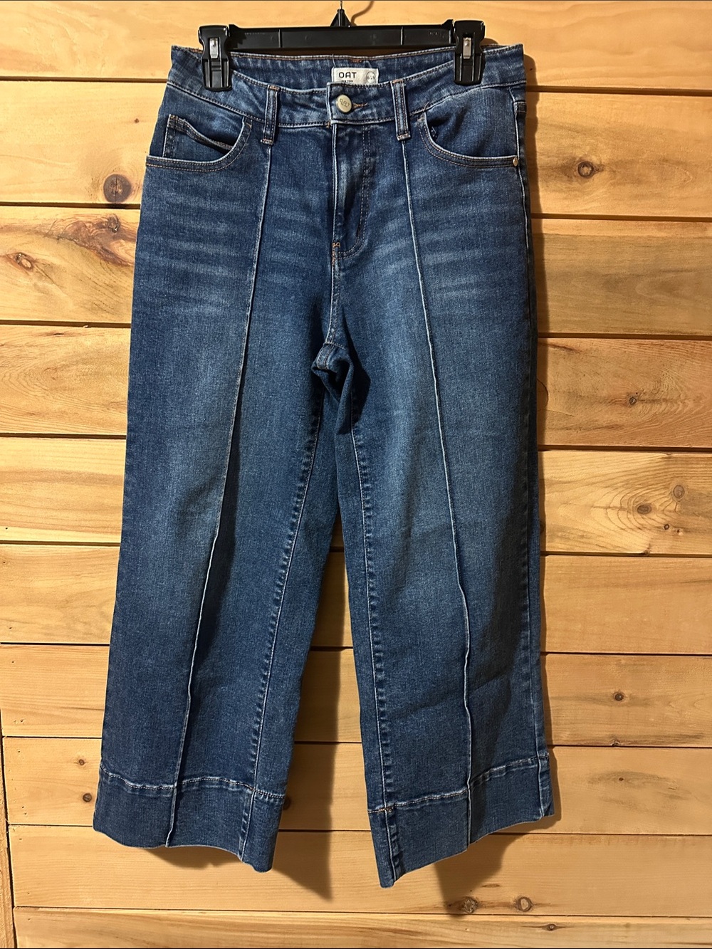 OAT New York Jeans 6/28 Wide Leg Medium Wash